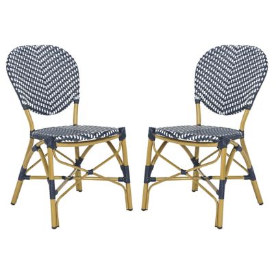 Alder & Ore Fowler French Outdoor Side Chair, Set of 2 - Color: Blue