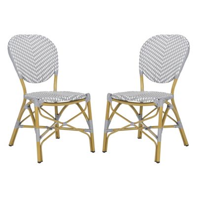 Alder & Ore Fowler French Outdoor Side Chair, Set of 2 - Color: Grey