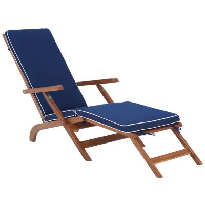 Alder & Ore Halleck Outdoor Sun Lounger - Color: Blue