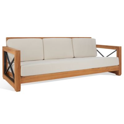 Alder & Ore Bormac Brazilian Teak Outdoor Patio Sofa - Color: Beige