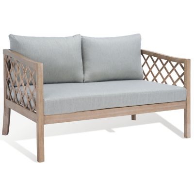 Alder & Ore Garza Wood Outdoor Patio Sofa - Color: Brown