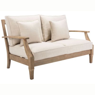 Alder & Ore Brodrick Outdoor Patio Loveseat - Color: Beige