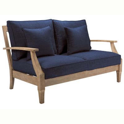 Alder & Ore Brodrick Outdoor Patio Loveseat - Color: Blue