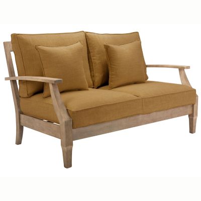 Alder & Ore Brodrick Outdoor Patio Loveseat - Color: Brown