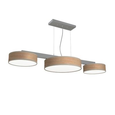 Seascape Lamps Dexter Triple Shade Linear Chandelier - Color: Beige - Size: