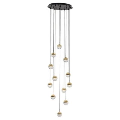 Seed Design Dora P12 Multi-Light LED Pendant Light - Color: Clear - Size: 1