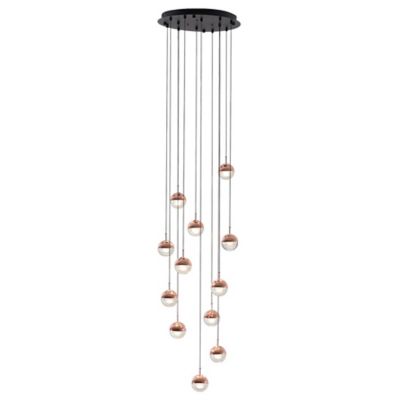 Seed Design Dora P12 Multi-Light LED Pendant Light - Color: Clear - Size: 1