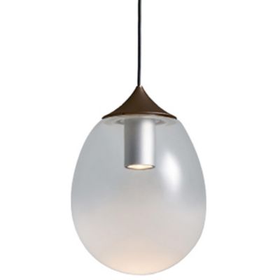 Seed Design Mist LED Pendant Light in Clear, Size: Small