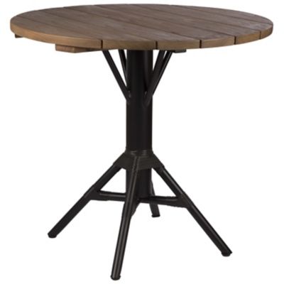 Sika Design Nicole Outdoor Round Cafe Table - Color: Brown - KIT-9484BL-PCO