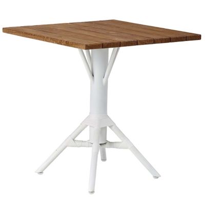 Sika Design Nicole Outdoor Square Cafe Table - Color: Brown - KIT-9484WH-PC