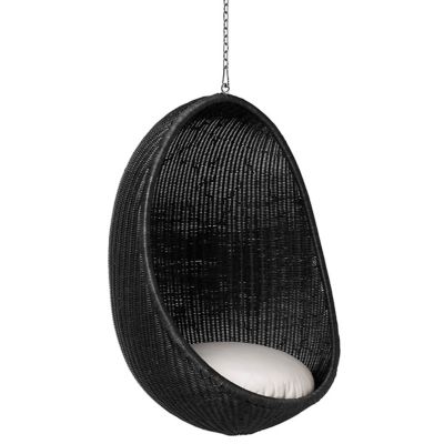 Sika Design Nanna Ditzel Hanging Egg Chair - Color: Black - KIT-ND-75-CS-32