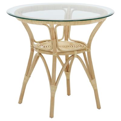 Sika Design Tony Glass Table Top Cafe Table - Color: Beige - KIT-4007U-P908