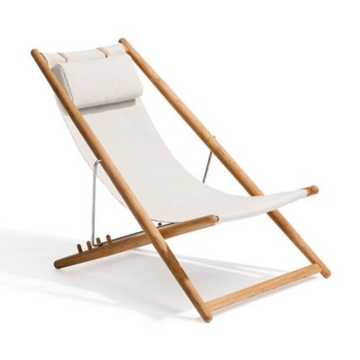 Skargaarden H55 Folding Outdoor Lounge Chair - Color: Beige - H55-F-WA