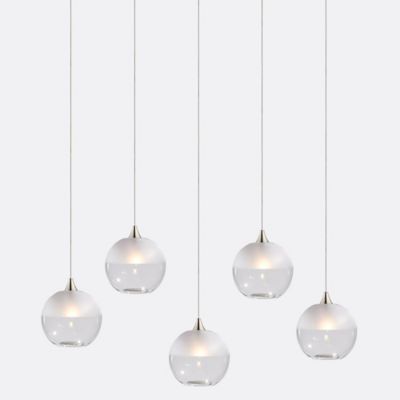 Shakuff Milk 5 Linear Chandelier Light - Color: White - Size: 6 In - ML5-5M