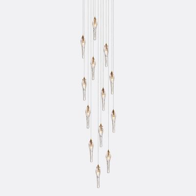 Shakuff Spear SP 13 Multi-Light Pendant Light - Color: Clear - Size: 13 lig