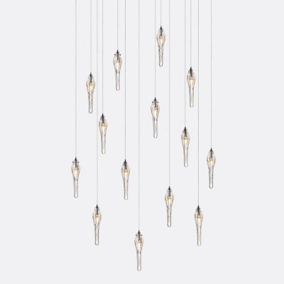 Shakuff Spear SP 14 Multi-Light Pendant Light - Color: Clear - Size: 14 lig