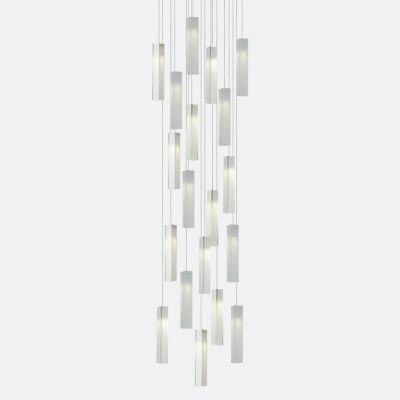 Shakuff Tanzania 19 LED Multi-Light Pendant Light - Color: White - TZ19-5MW