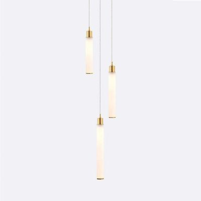 Shakuff White Candle 3 Multi-Light Pendant Light - Size: 3 light - WC3-5MS-