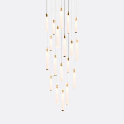 Shakuff White Candle 19 Multi-Light Pendant Light - Size: 19 light - WC19-5