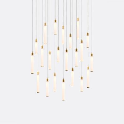 Shakuff White Candle 22 Multi-Light Pendant Light - Size: 22 light - WC22-5