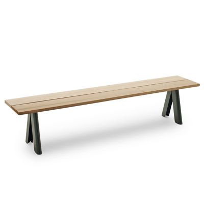 Fritz Hansen (Lightyears) Overlap Outdoor Bench - Color: Green - 1392012