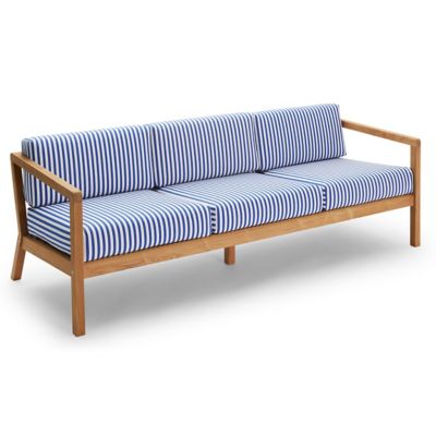 Fritz Hansen (Lightyears) Virkelyst Outdoor 3 Seater Sofa - Color: Blue - 1