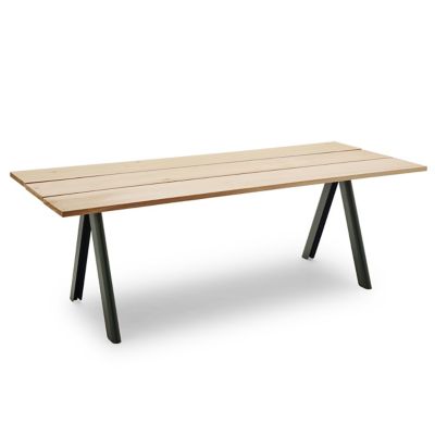 Fritz Hansen (Lightyears) Overlap Outdoor Dining Table - Color: Green - 139