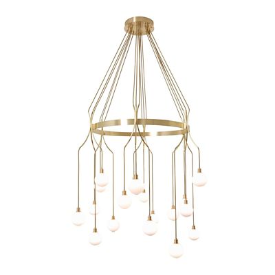 SKL2042729 SkLO Drape Skirt Chandelier - Color: Brass - Size: sku SKL2042729