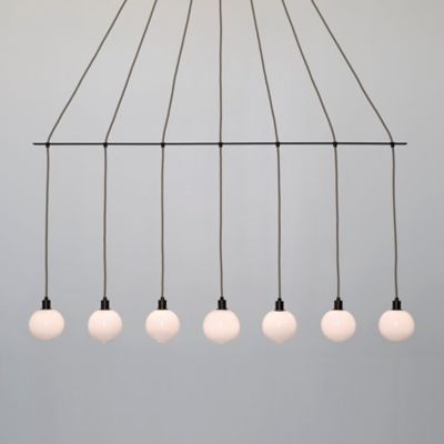 SKL2043702 SkLO Drape Linear Chandelier - Color: White - Size sku SKL2043702