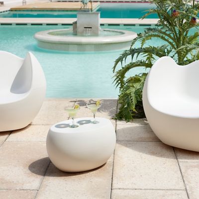 Slide Blos Outdoor Low Table - Color: Silver - SL BLT032 MY