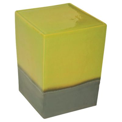 Two Glaze Square Cube Set of Two