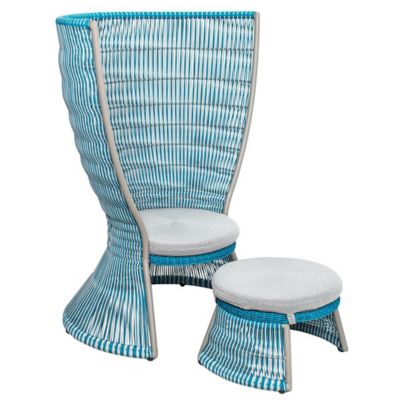 Archipelago Nicobar Chair + Ottoman Set
