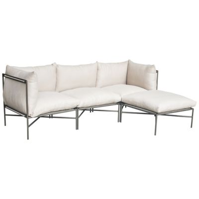 Seasonal Living Hebrides 4 Piece Outdoor Sectional Sofa - Color: White - HE