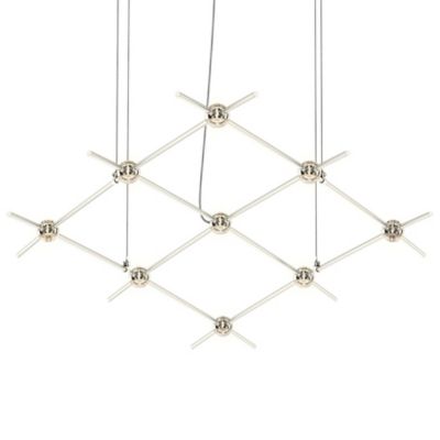 SONNEMAN Lighting Constellation Aquarius Minor LED Chandelier - Color: Silv