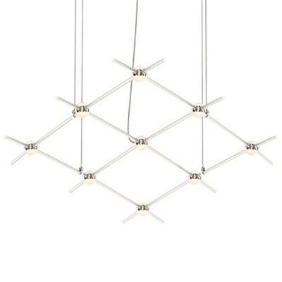 SONNEMAN Lighting Constellation Aquarius Minor LED Chandelier - Color: Silv