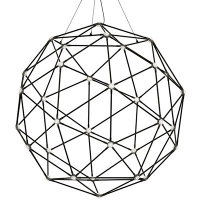 SONNEMAN Lighting Constellation® Hedron LED Pendant Light - Color: Black -