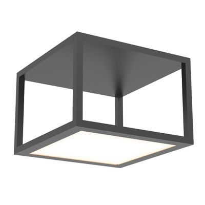 SONNEMAN Lighting Cubix Single LED Flushmount Light - Color: Black - Size: 