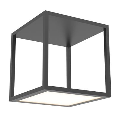 SONNEMAN Lighting Cubix Single LED Flushmount Light - Color: Black - Size: 