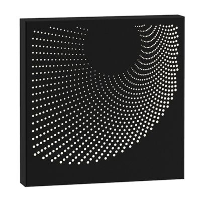 SONNEMAN Lighting Dotwave Square LED Outdoor Wall Sconce - Color: Black - S