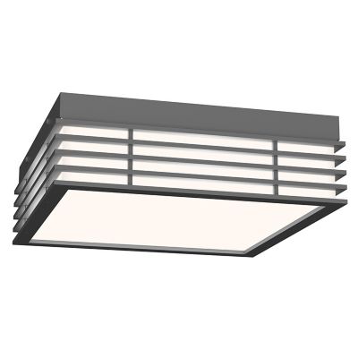 SONNEMAN Lighting Marue Square LED Flushmount Light - Color: Grey - Size: 