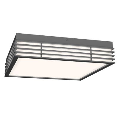 SONNEMAN Lighting Marue Square LED Flushmount Light - Color: Grey - Size: 