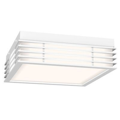 SONNEMAN Lighting Marue Square LED Flushmount Light - Color: White - Size: