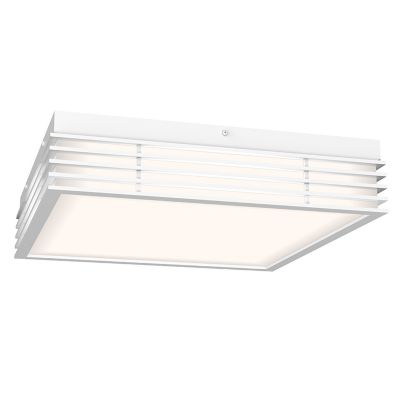 SONNEMAN Lighting Marue Square LED Flushmount Light - Color: White - Size: