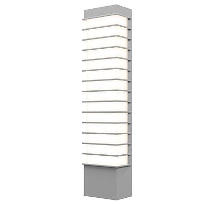 SONNEMAN Lighting Tawa Slim LED Outdoor Wall Sconce - Color: Grey - Size: 