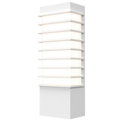 SONNEMAN Lighting Tawa Slim LED Outdoor Wall Sconce - Color: White - Size: