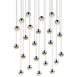 Grapes LED 24-Light Round Multipoint Pendant