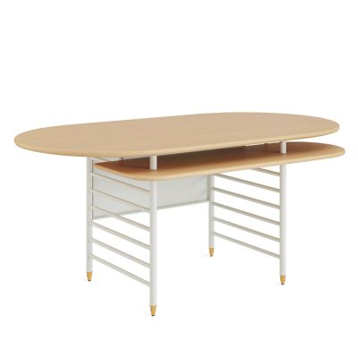 Steelcase Frank Lloyd Wright Racine Executive Desk - Color: Beige - Size: 