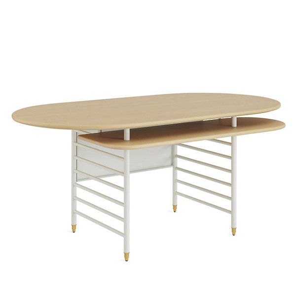 Steelcase Frank Lloyd Wright Racine Executive Desk - Color: Beige - Size: 