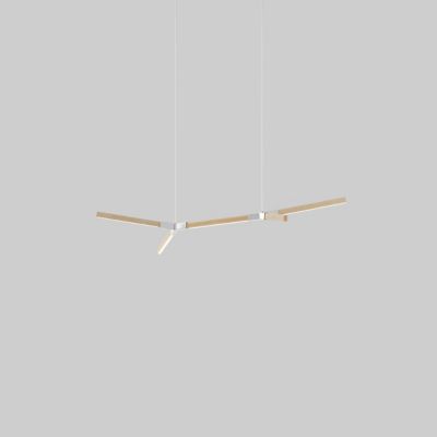 Bough Double Pendant Light - Color: Beige - Size: Little - Stickbulb LIT-DBL-BOUGH-MA-PN-2700-120-SB-036-F