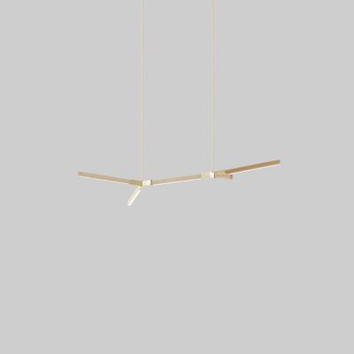 Bough Double Pendant Light - Color: Beige - Size: Little - Stickbulb LIT-DBL-BOUGH-MA-BB-2700-120-SB-036-F